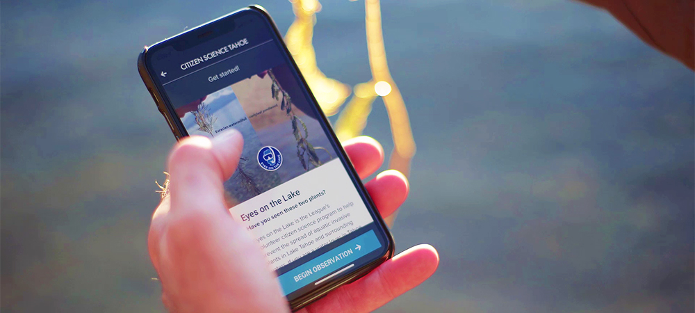 Citizen Science Tahoe app